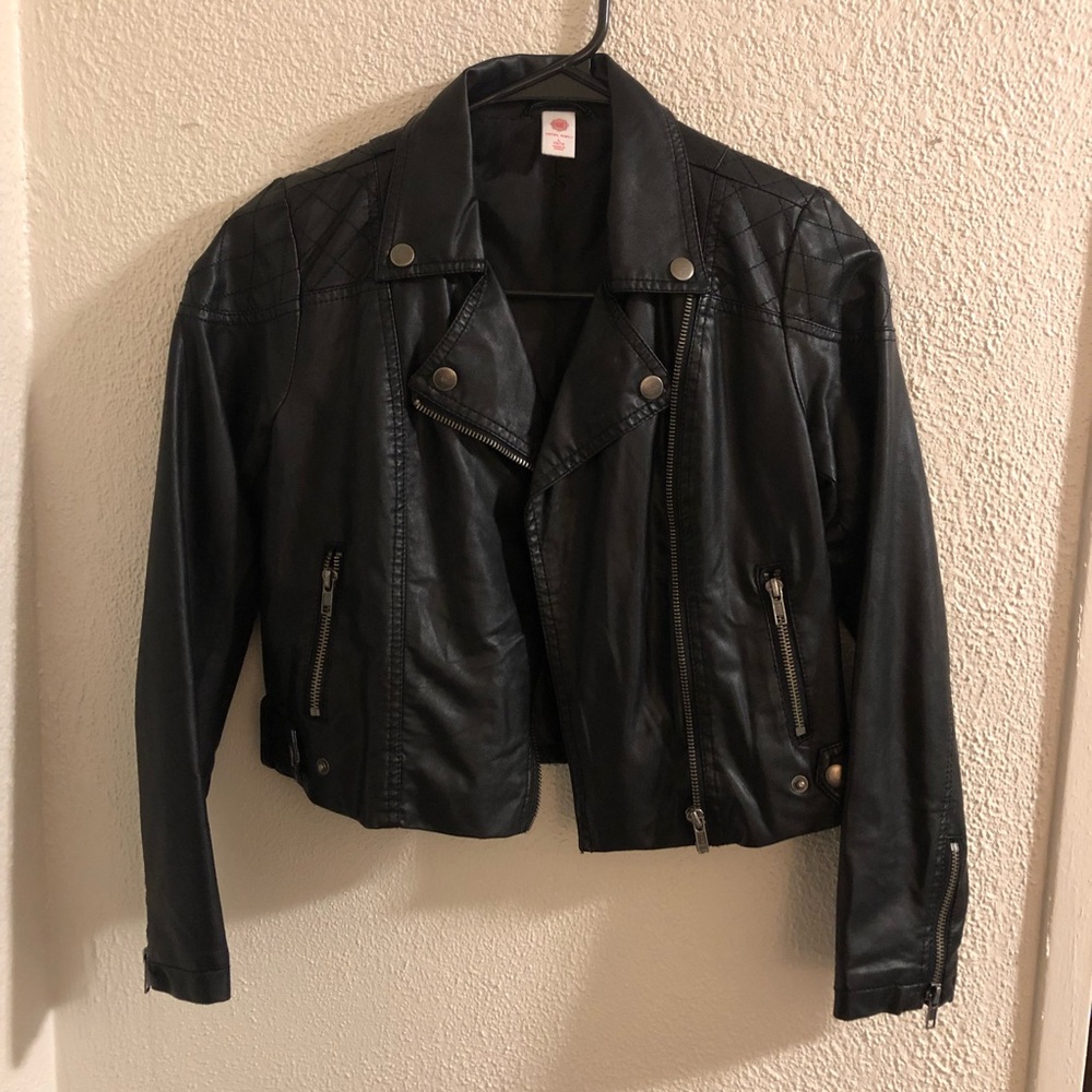 Girls faux leather jacket
